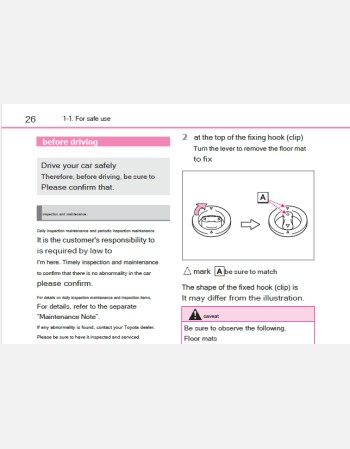 toyota sienta 2023-2024 owners manual in english